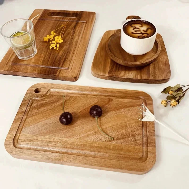 Acacia Wood Cutting Board With Handle Kitchen Chopping Board by Bowlift