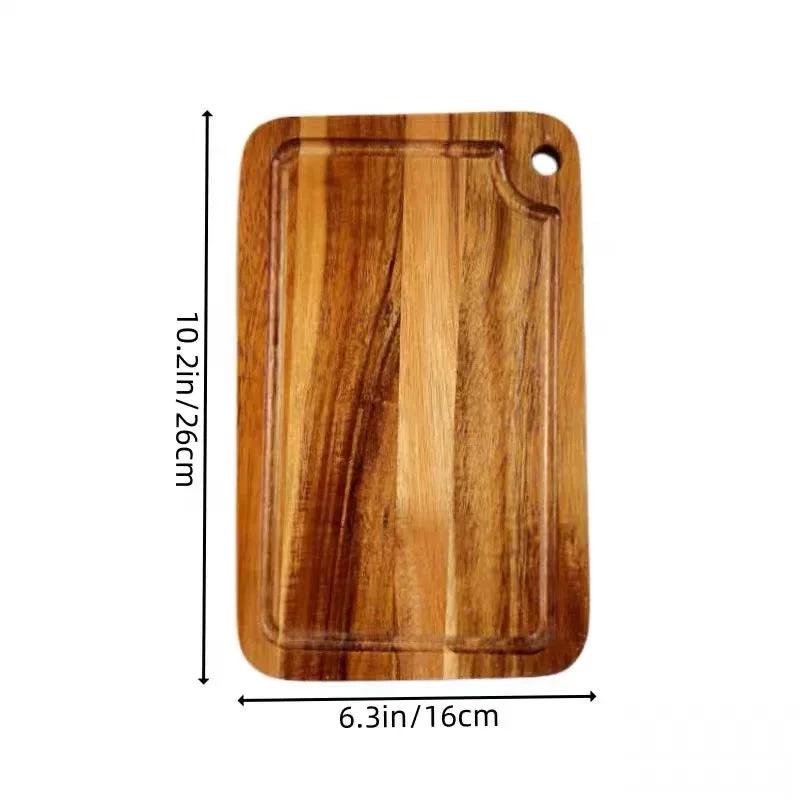 Acacia Wood Cutting Board With Handle Kitchen Chopping Board by Bowlift