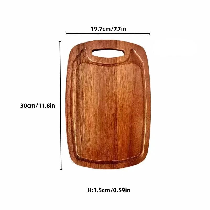 Acacia Wood Cutting Board With Handle Kitchen Chopping Board by Bowlift