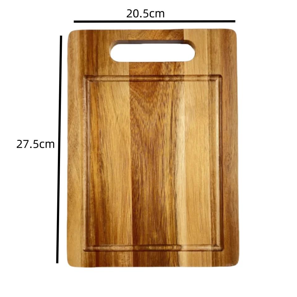 Acacia Wood Cutting Board With Handle Kitchen Chopping Board by Bowlift