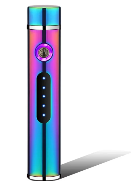 Voltrino Cylinder USB lighter | Double arc technology | Rechargeable & windproof | Noble metal casing for men by BowLift