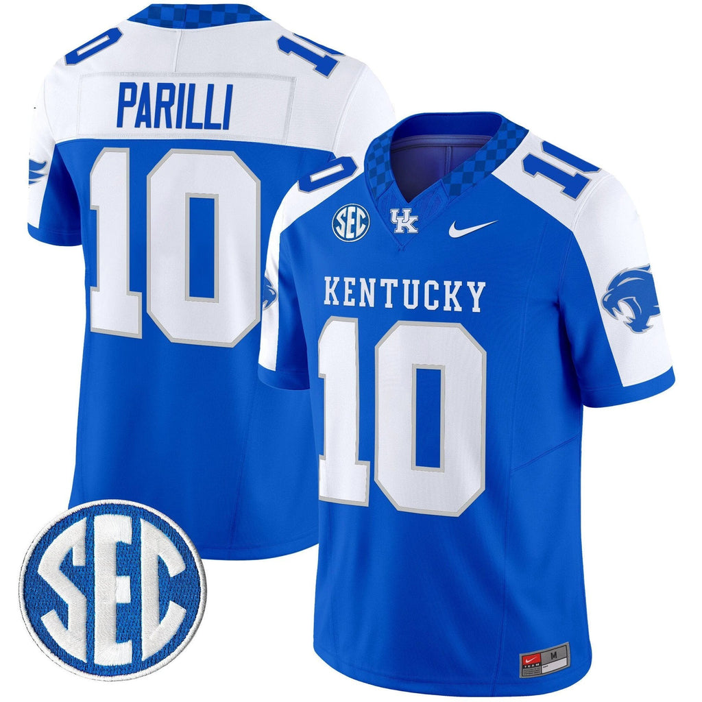 Babe Parilli Jersey #10 Kentucky Wildcats 2025 Limited Stitched Royal Alternate by My Store