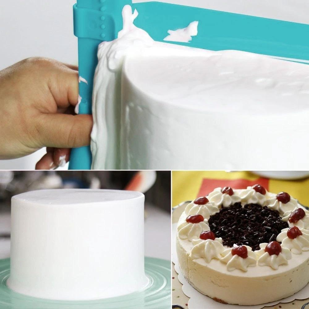 Adjustable Cake Scraper Fondant Spatulas Cream Cake Edge Smoother by Bowlift