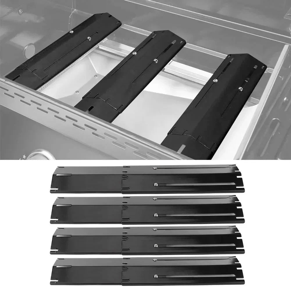 Adjustable Grill Heat Plate Shield BBQ Heat Tent and Burner Cover by Bowlift