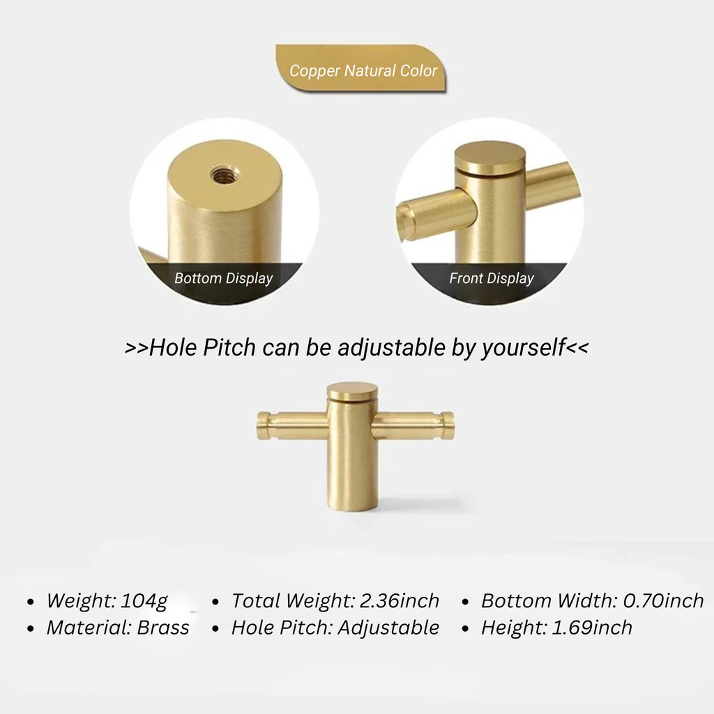 Adjustable Hole Cabinet Drawer Handle and Door Knob by Bowlift
