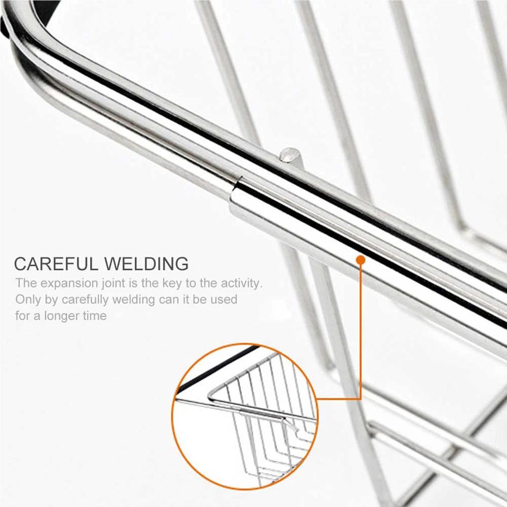 Adjustable Over Sink Drying Rack Stainless Steel Rustproof Drain Rack by Bowlift