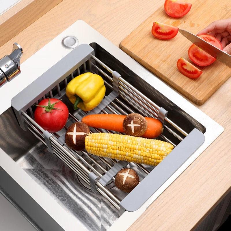 Adjustable Stainless Steel Drainer Plate Drainer Rack Kitchen Drainer by Bowlift