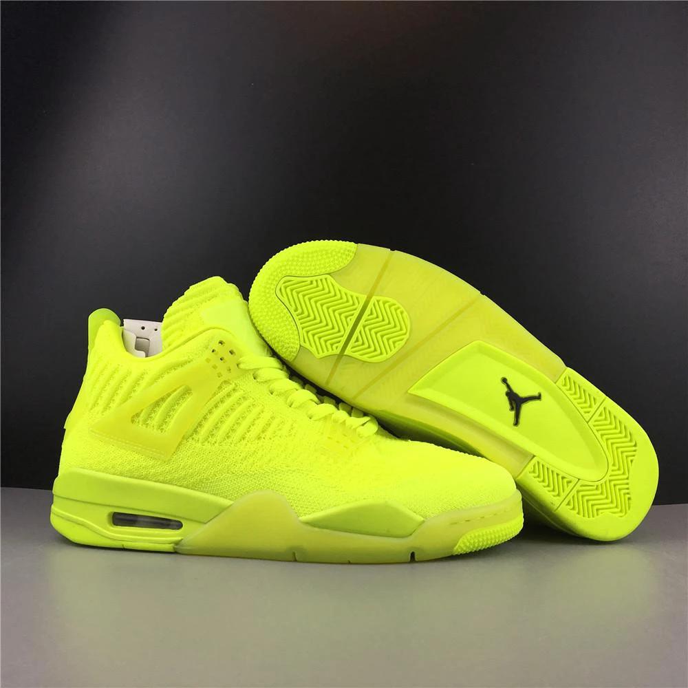 Air Jordan 4 Retro Flyknit Volt by Air Jordan