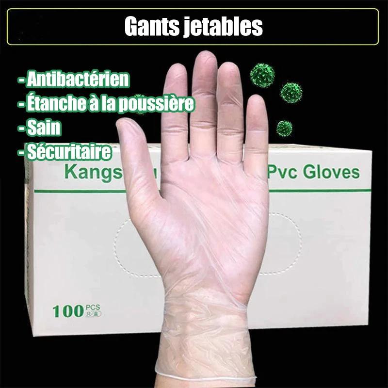 Antistatic disposable PVC gloves (50 pairs) by Bowlift