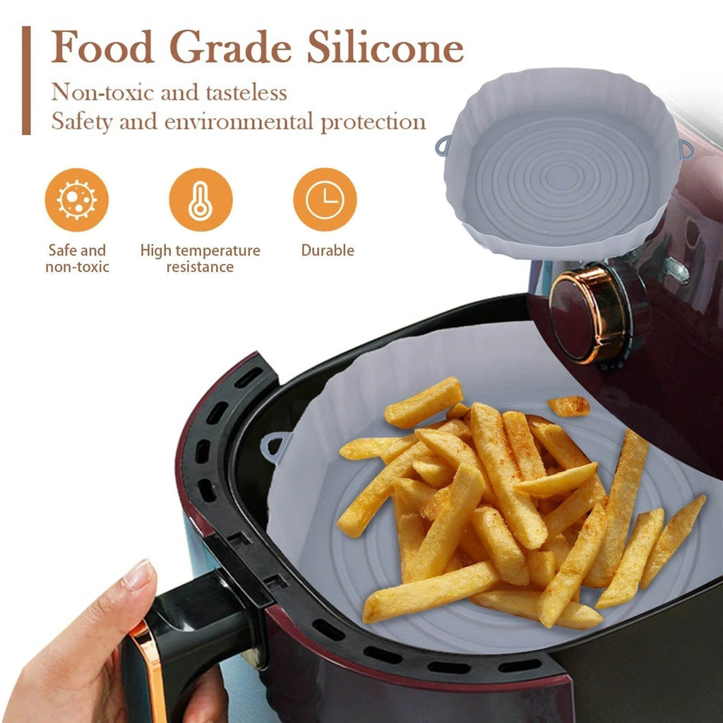 Air Fryer Baking Tray Silicone Pot Nonstick Airfryer Baking Form by Bowlift