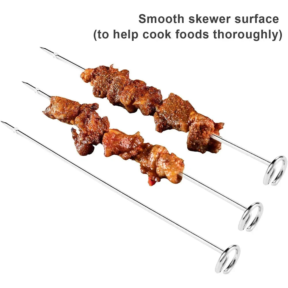 Air Fryer Grill Stainless Steel Rectangle Roasting Rack BBQ Skewer by Bowlift