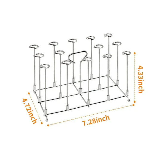 Air Fryer Grill Stainless Steel Rectangle Roasting Rack BBQ Skewer by Bowlift