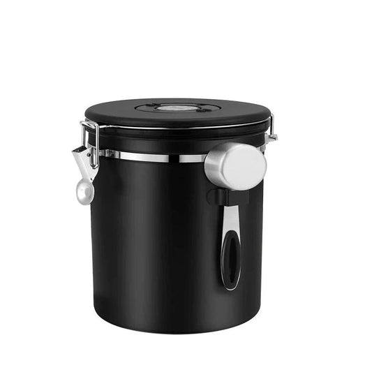 Airtight Coffee Container CO2 Valve Storage Canister with Scoop by Bowlift