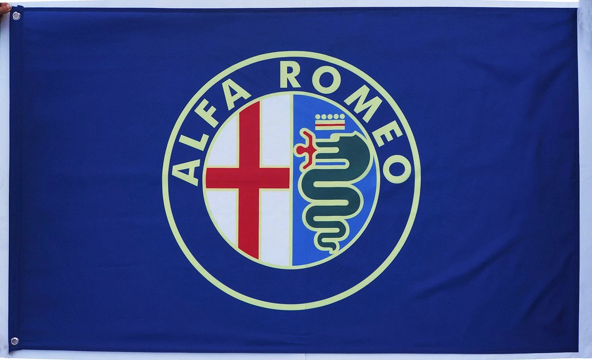 Alfa Romeo Flag-3x5ft checkered Banner-Metal Grommets by flagsshop