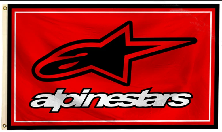 Alpinestars Flag-3x5ft Alpine stars Banner-100% polyester by flagsshop