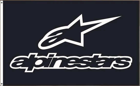 Alpinestars Flag-3x5ft Alpine stars Banner-100% polyester by flagsshop