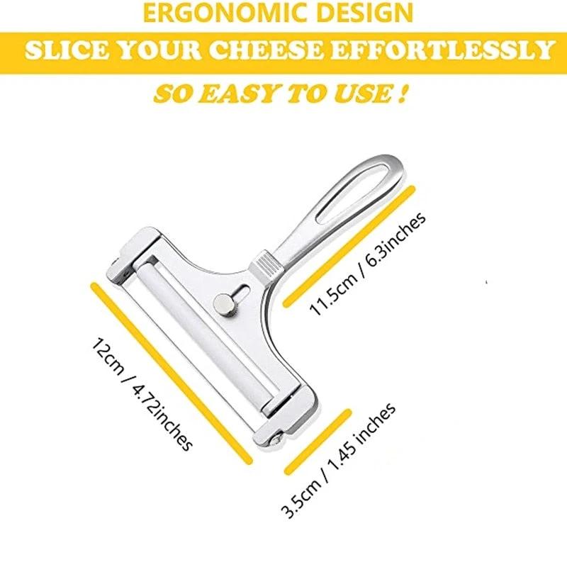 Aluminum Alloy Cheese Slicer Adjustable Thickness Kitchen Gadget by Bowlift