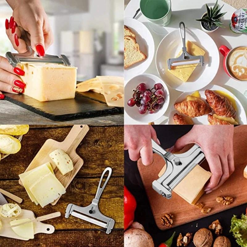 Aluminum Alloy Cheese Slicer Adjustable Thickness Kitchen Gadget by Bowlift
