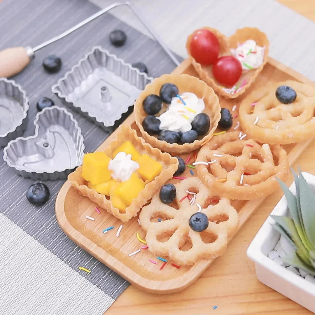Aluminum Swedish Rosette Iron Maker Waffle Molds Funnel Cake Ring Maker by Bowlift