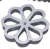 Aluminum Swedish Rosette Iron Maker Waffle Molds Funnel Cake Ring Maker by Bowlift