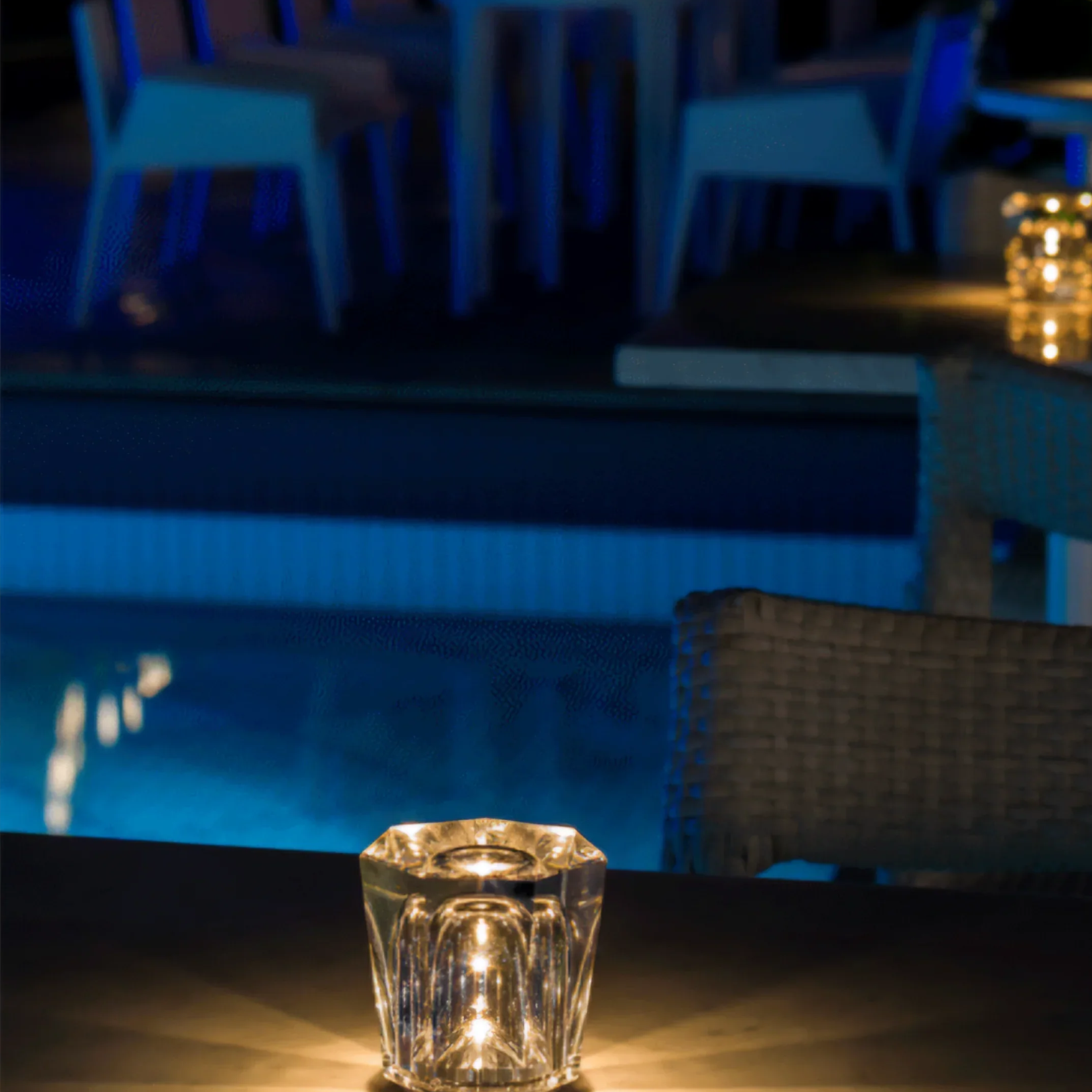 LED Crystal Lamp Diamond Glow Bowlift by Bowlift