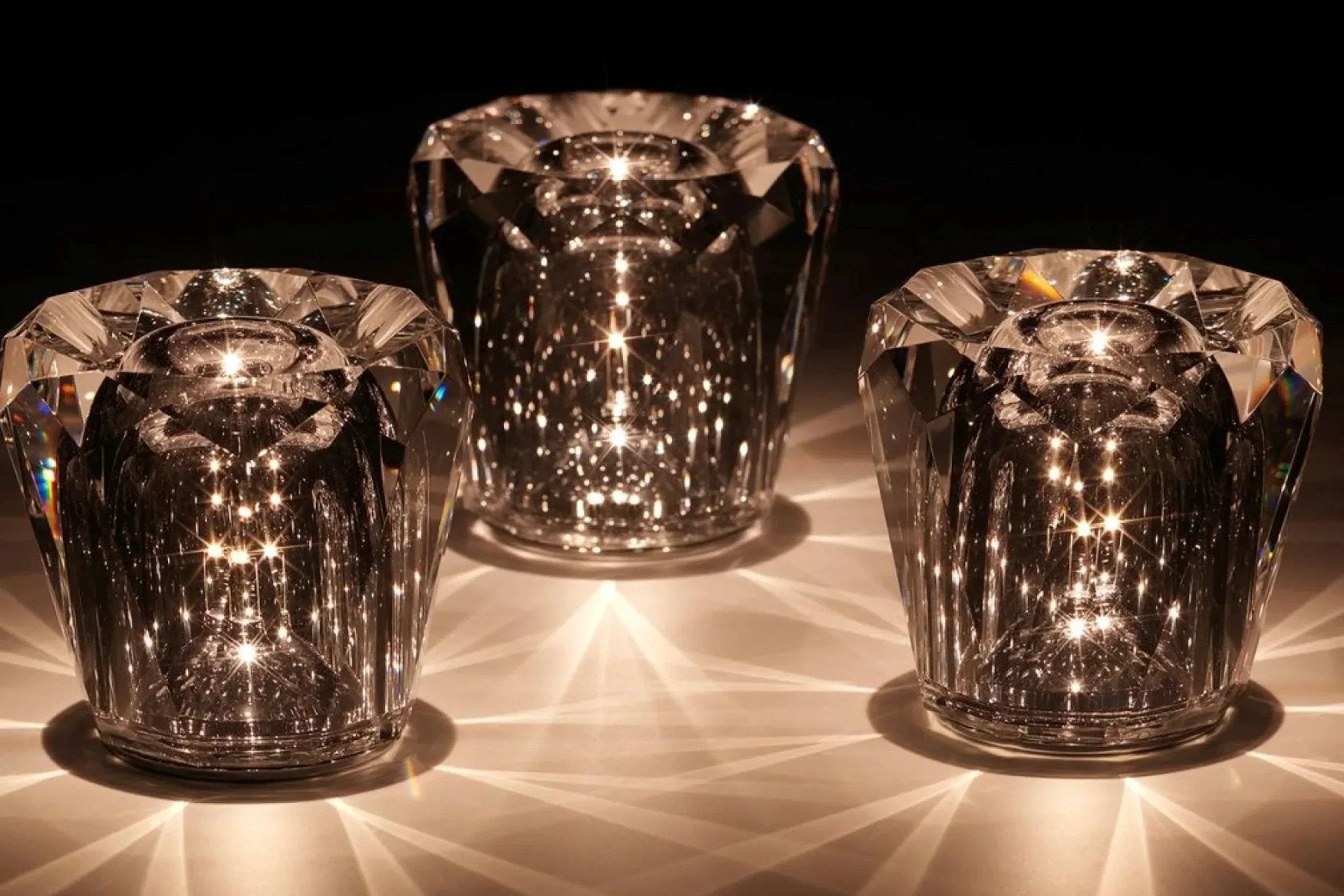 LED Crystal Lamp Diamond Glow Bowlift by Bowlift
