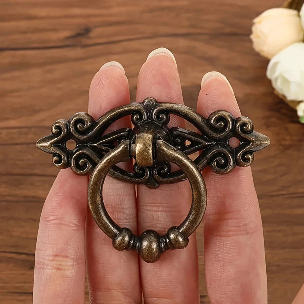 Antique Brushed Cabinet Handles Retro Alloy Drawer and Door Pulls by Bowlift