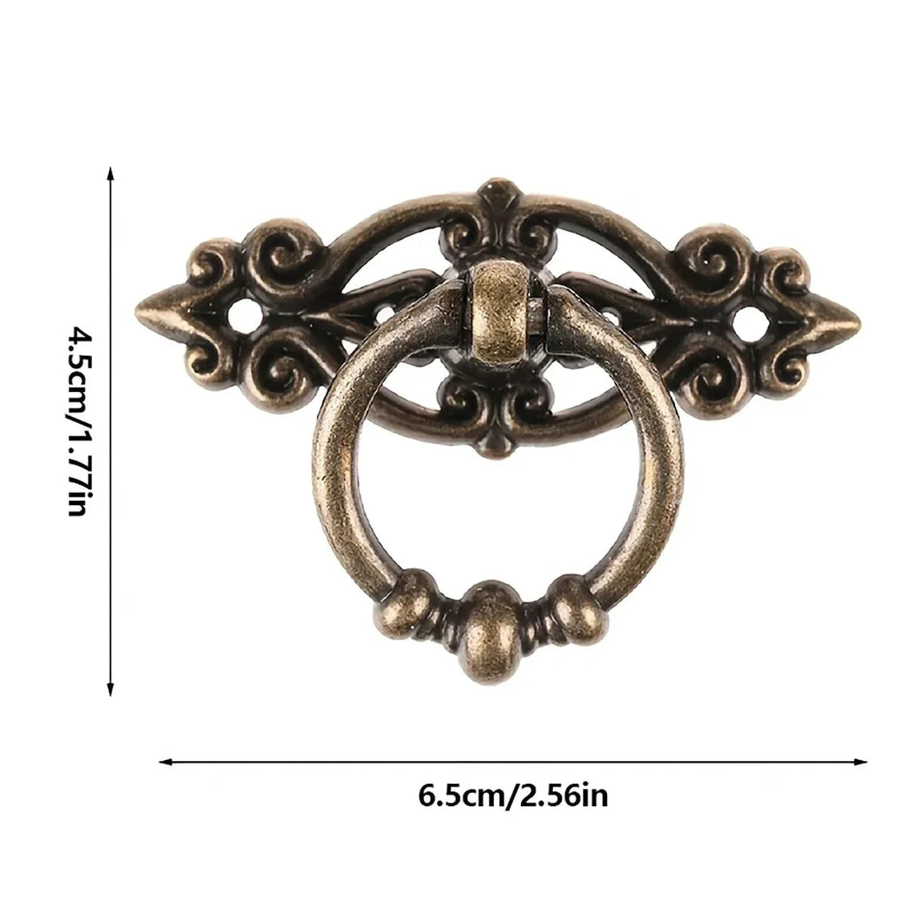 Antique Brushed Cabinet Handles Retro Alloy Drawer and Door Pulls by Bowlift