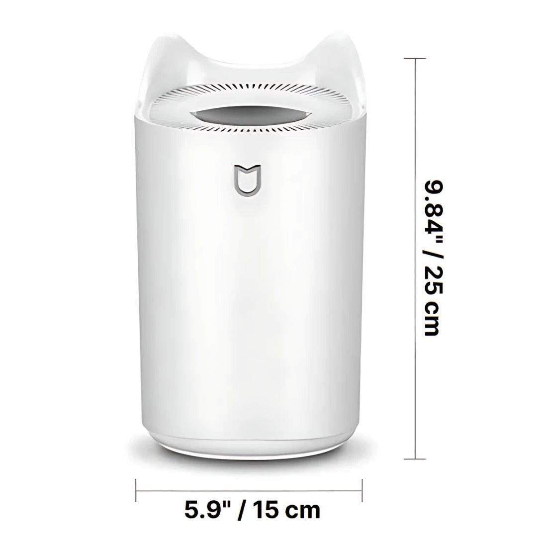 Aquabreeze Home Humidifier - 3000ml | Mist Technology for Respiratory Relief and Comfortable Living Bowlift by Bowlift