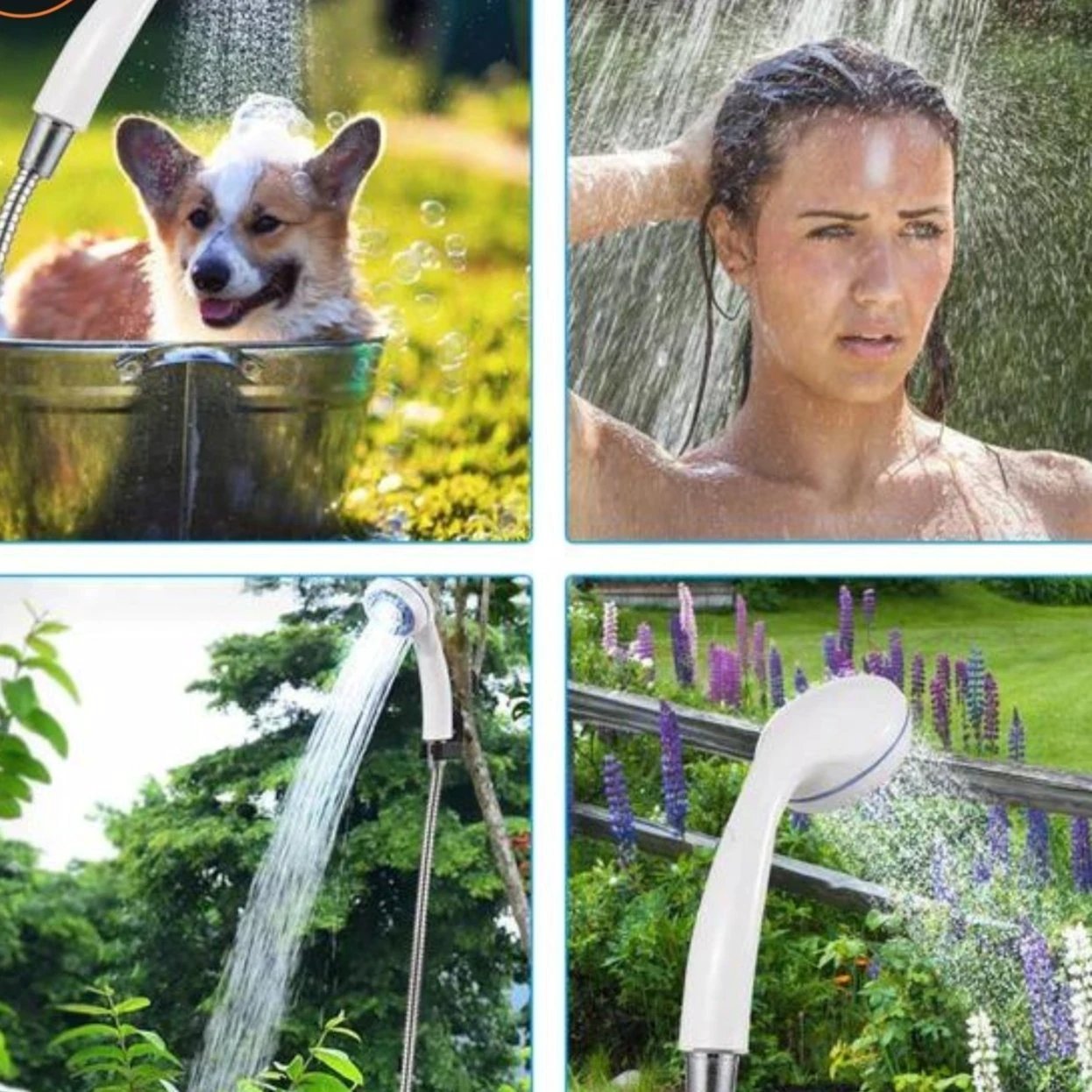 Aquacharge portable electric shower Bowlift by Bowlift