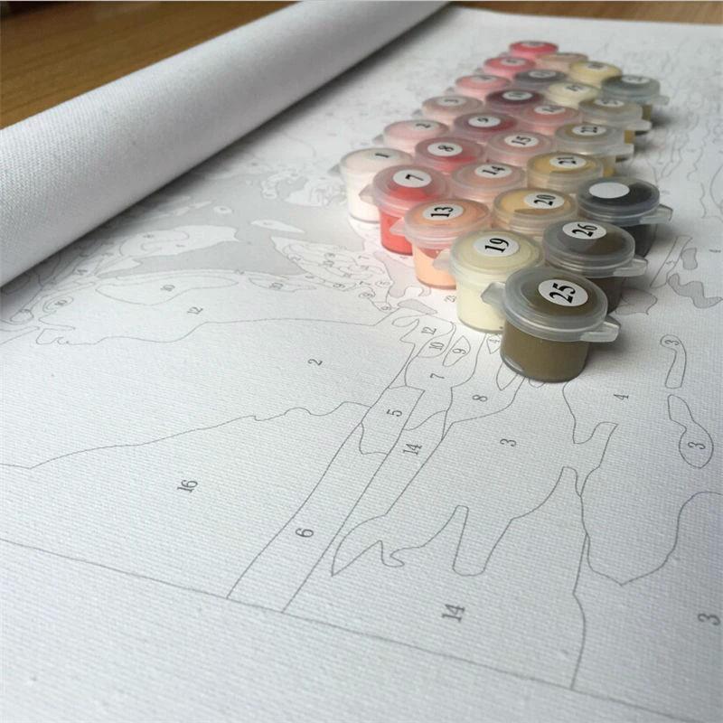 Releve in Arabesque Color Splash - Van-Go Paint-By-Number Kit by Bowlift