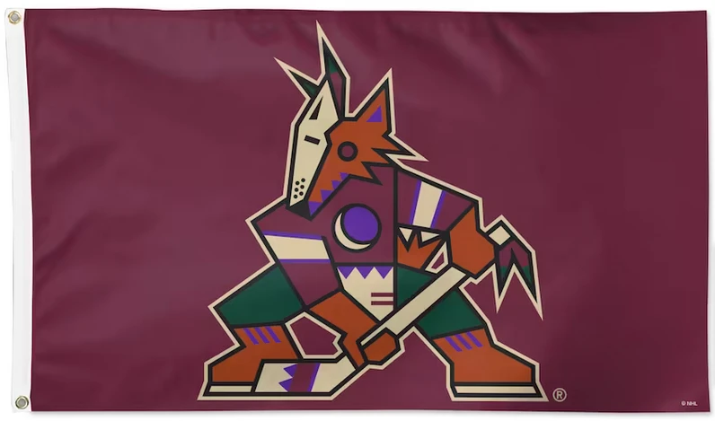 Arizona Coyotes Flag-3x5 FT-100% polyester by flagsshop