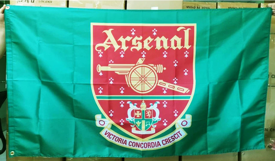 Arsenal Football Club Flag-3x5ft Gunners FC Banner-100% polyester by flagsshop