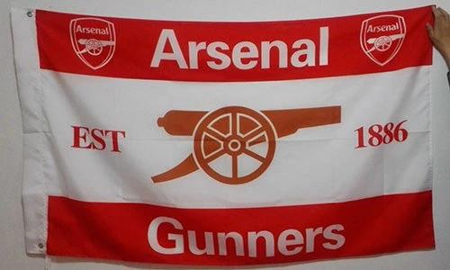 Arsenal Football Club Flag-3x5ft Gunners FC Banner-100% polyester by flagsshop