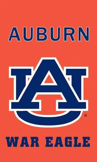 Auburn War Eagle banner 3x5ft , NCAA Auburn University flag,90*150CM, 100% polyester by flagsshop