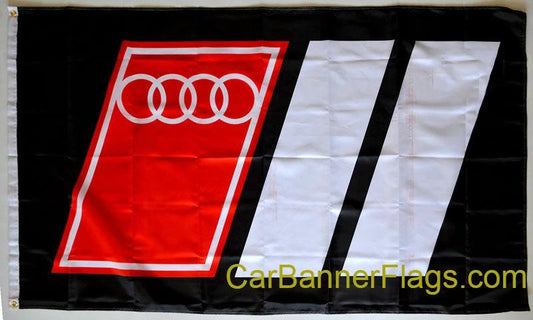 Audi Flag-3x5 FT-100% polyester-Quattro Banner-Checkered by flagsshop