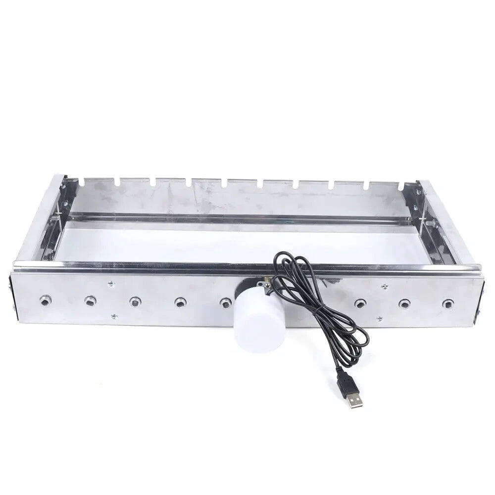 Automatic Rotating Rotisserie Stainless Steel BBQ Grill Skewers Set by Bowlift