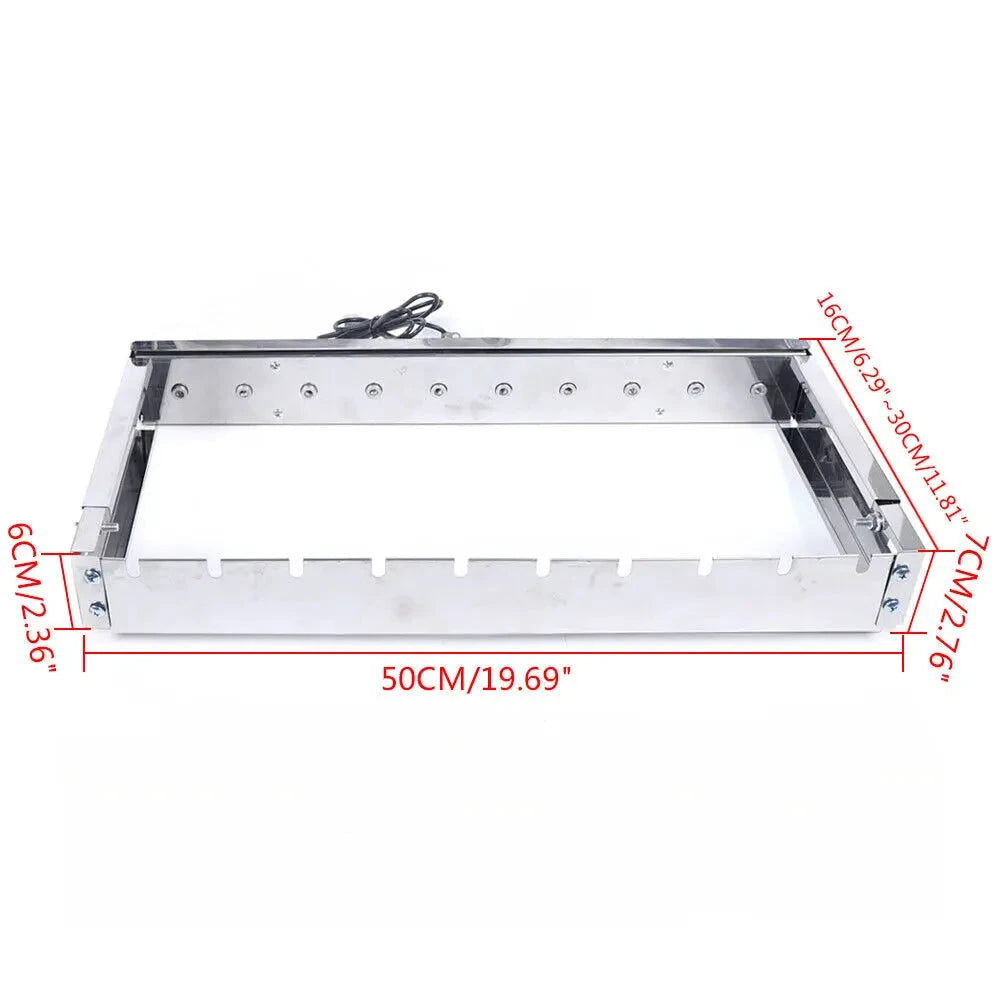 Automatic Rotating Rotisserie Stainless Steel BBQ Grill Skewers Set by Bowlift