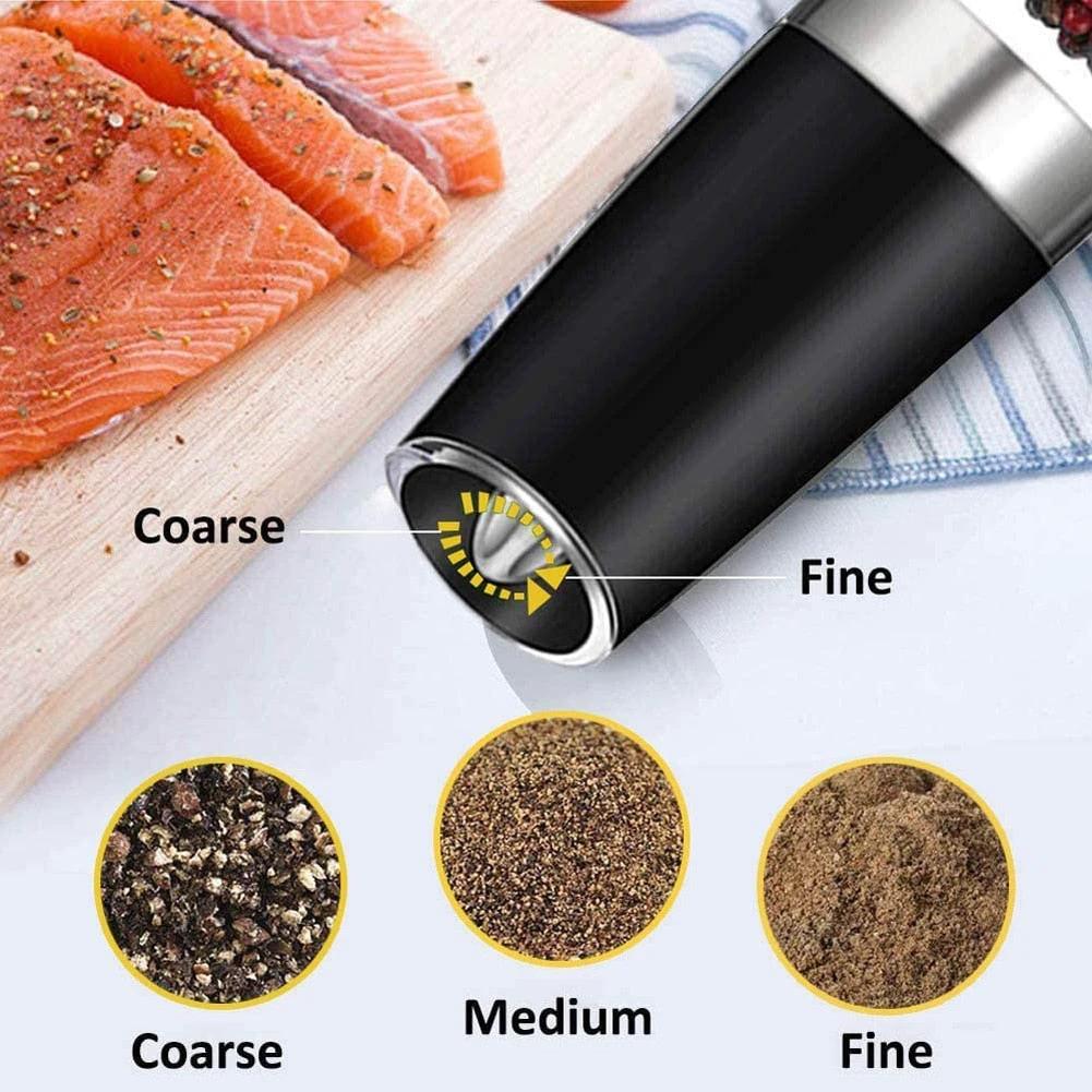 Automatic Spice Grinder Mill Adjustable Grinder with LED Light by Bowlift
