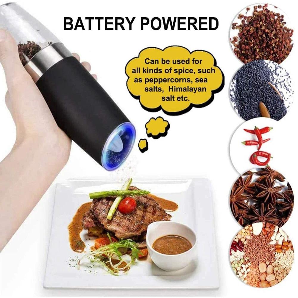Automatic Spice Grinder Mill Adjustable Grinder with LED Light by Bowlift