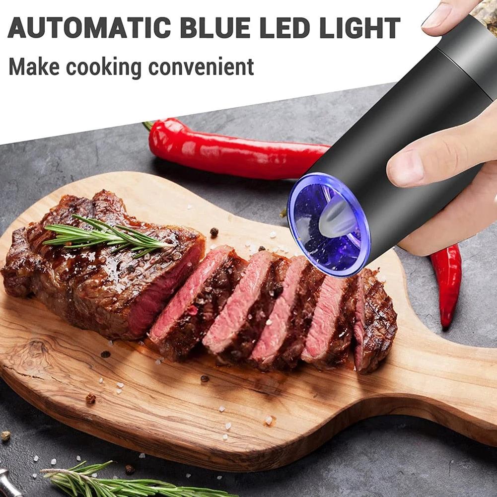 Automatic Spice Grinder Mill Adjustable Grinder with LED Light by Bowlift