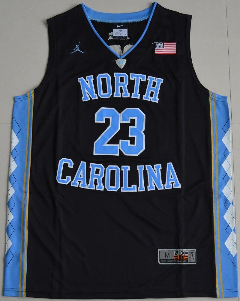 North Carolina Tar Heels #23 Michael Jordan NCAA Basketball Jersey Black by My store basketball