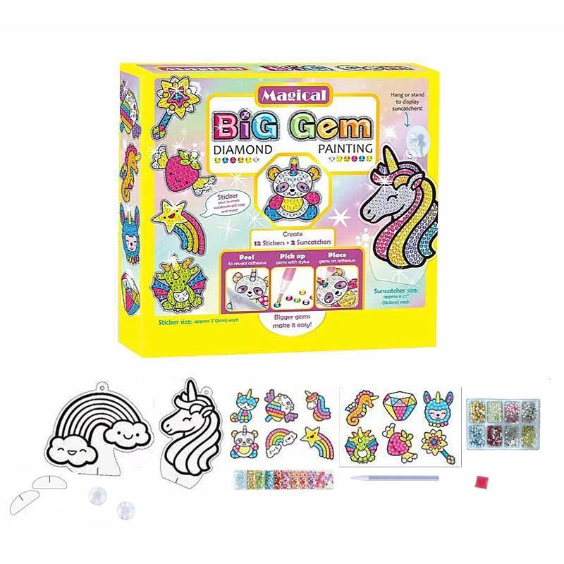 Crystal painting stickers for kids by Bowlift