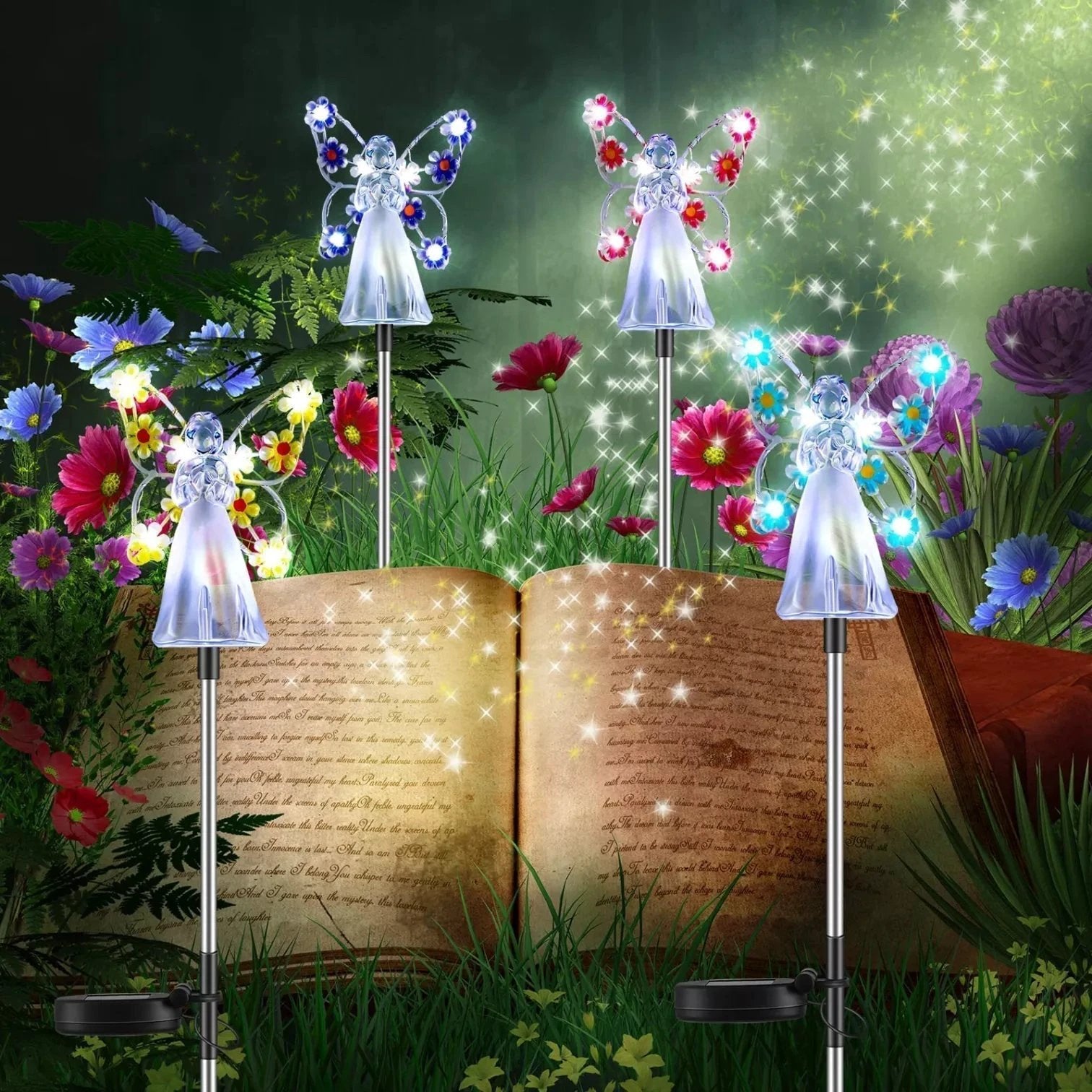 Powered Butterfly Lights – Enchanting Outdoor Garden Decoration Bowlift by Bowlift