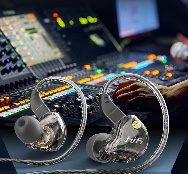 HiFi In-ear Headphones, with High-quality Sound, Changeable Cable Design, Mounting Ear Design & Ergonomics, for Sports, Study & More by BowLift