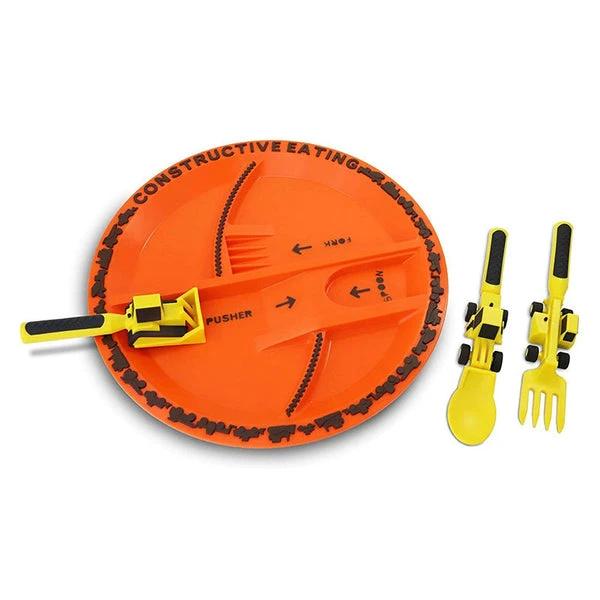 Bulldozer Children's Dinner Set by BowLift