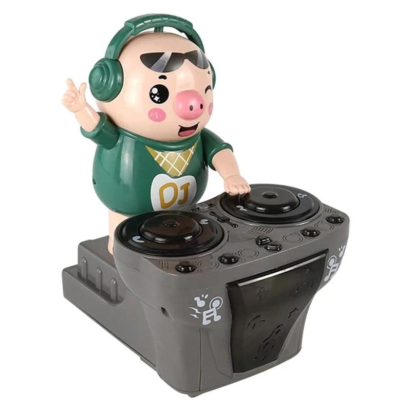 Toy pig DJ for seesaw by Bowlift