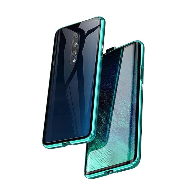 Samsung magnetic tempered glass double-sided phone case by BowLift