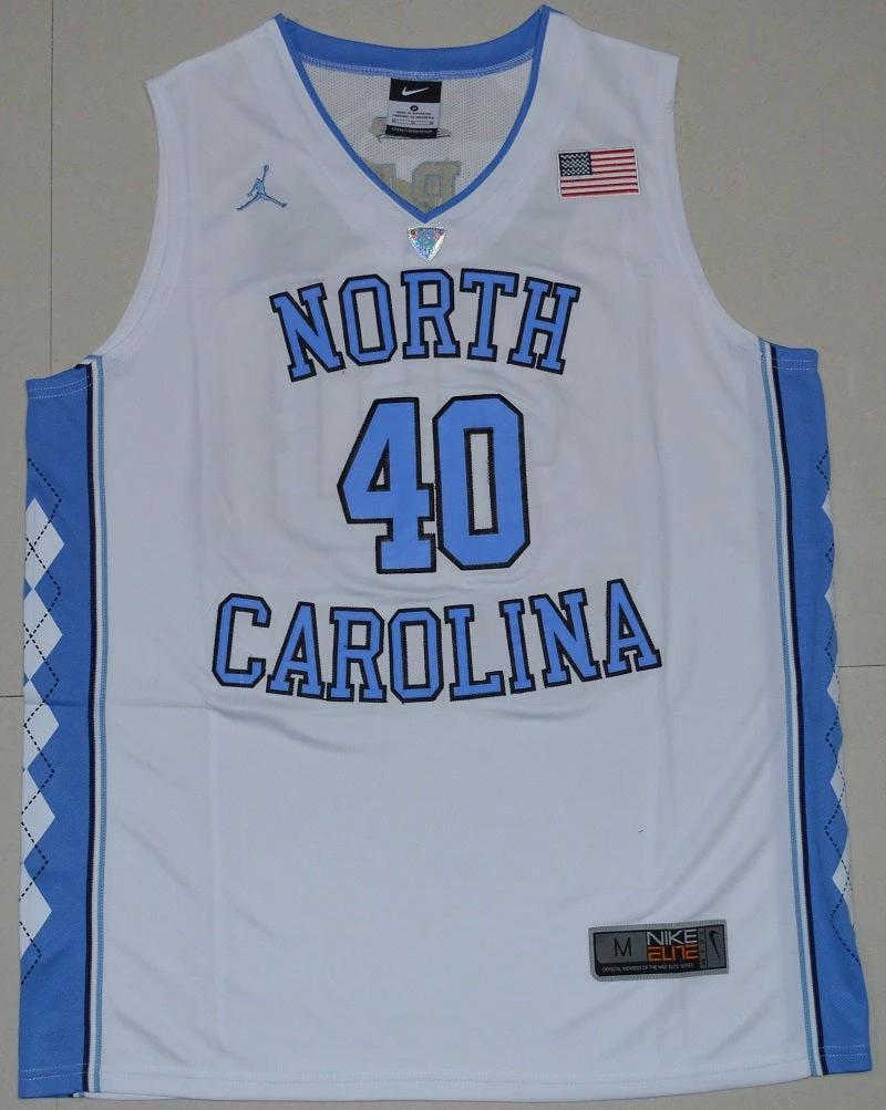 North Carolina Tar Heels #40 Harrison Barnes NCAA Basketball Jersey White by My store basketball