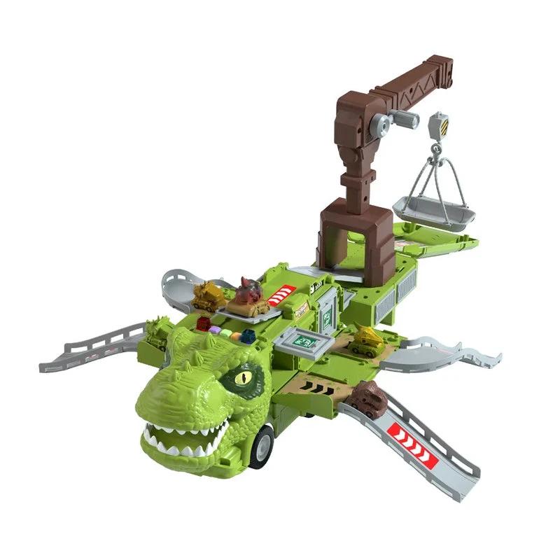 New Engineer Truck Railway Toy Set with Transforming Dinosaurs by Bowlift